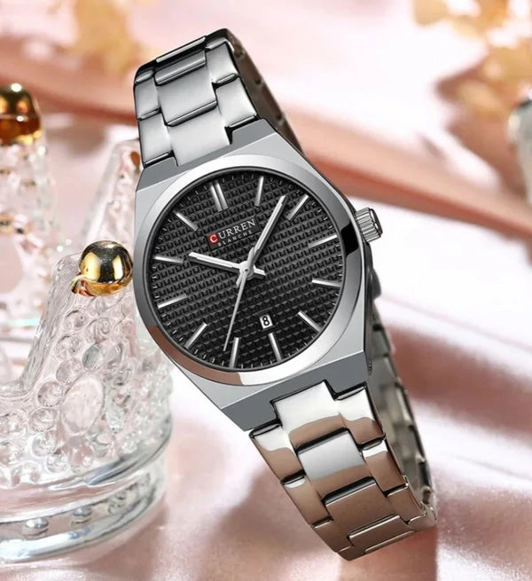 CURREN Original Stainless Steel Band Wrist Watch For Couples