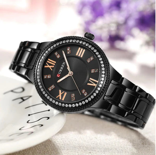 CURREN Original Stainless Steel Band Wrist Watch For Couples