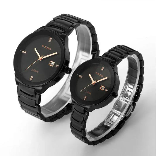 RADO Stainless Steel Strap Analog Couple Watch for Men and Women