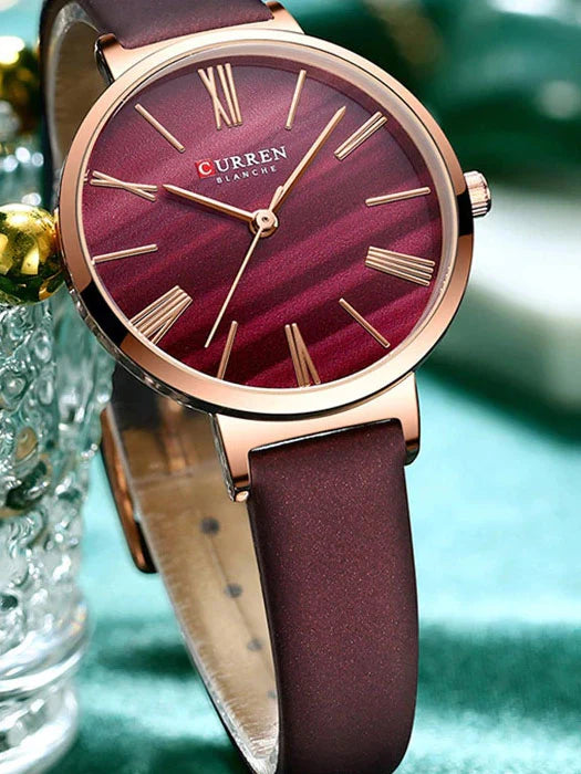 CURREN Original Brand Leather Straps Wrist Watches